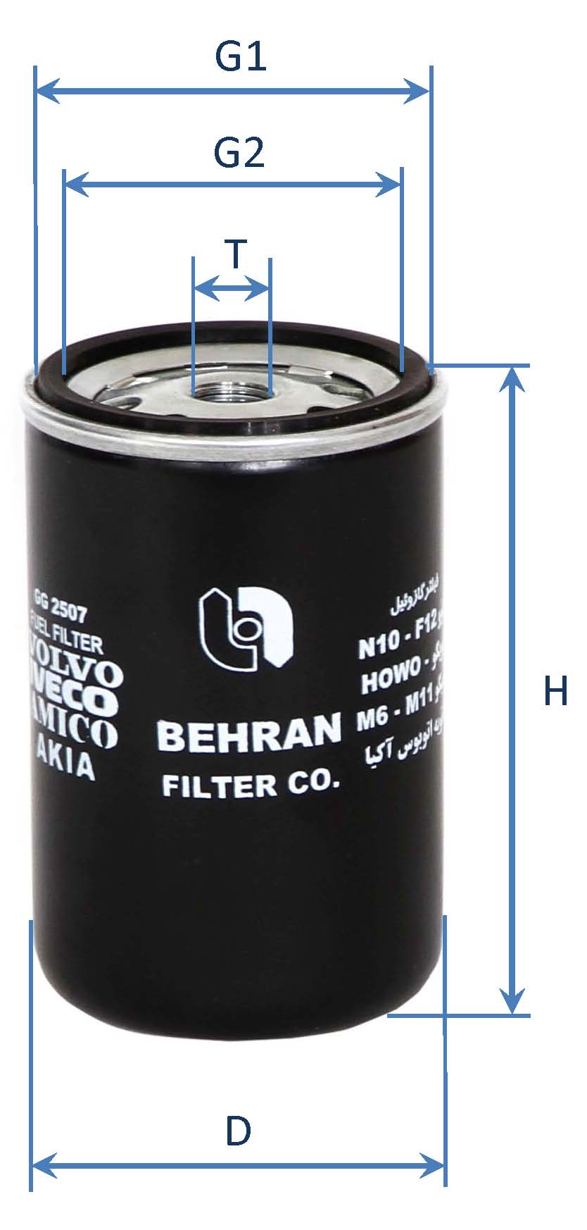 فیلتر سوخت ايكاروس- كاميون اسكانيا- كاميونت بادسان-  کامیون ایوکو440،720 - فوتون